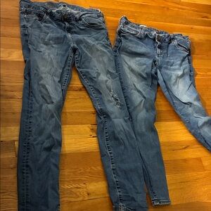 2 pairs of Kut from the Kloth Women's Blue Skinny Jeans
